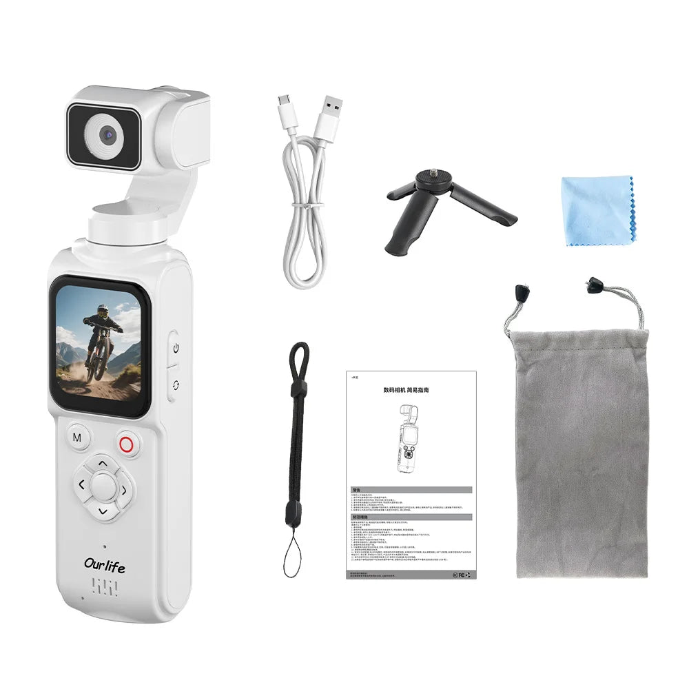 Ourlife 4K Action Camera 330° Face Tracking Gimbal Stabiliser Standard Combo ✅ ⭐️⭐️⭐️⭐️⭐️