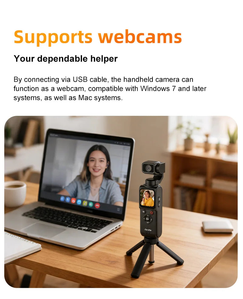 Ourlife 4K Action Camera 330° Face Tracking Gimbal Stabiliser Standard Combo ✅ ⭐️⭐️⭐️⭐️⭐️