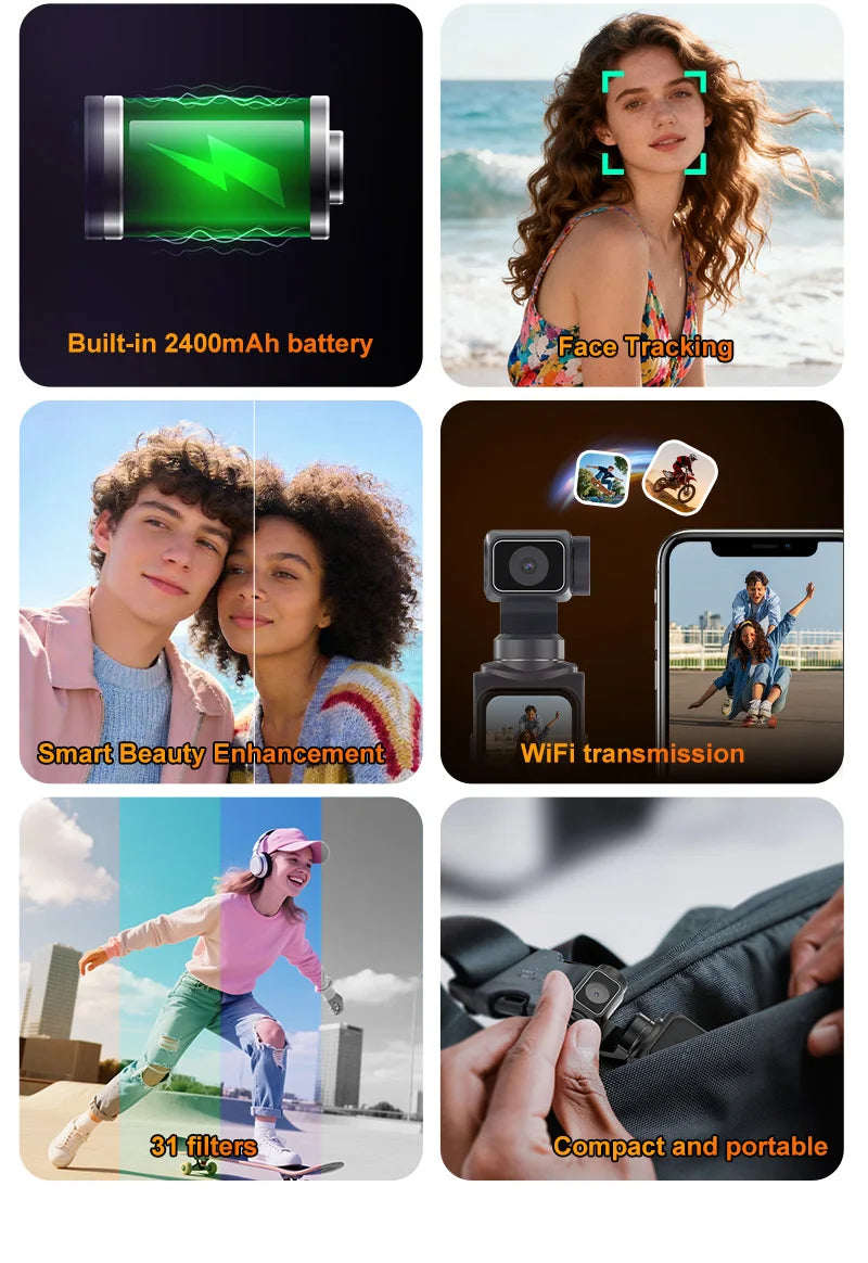 Ourlife 4K Action Camera 330° Face Tracking Gimbal Stabiliser Standard Combo ✅ ⭐️⭐️⭐️⭐️⭐️