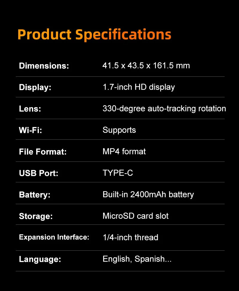 Ourlife 4K Action Camera 330° Face Tracking Gimbal Stabiliser Standard Combo ✅ ⭐️⭐️⭐️⭐️⭐️