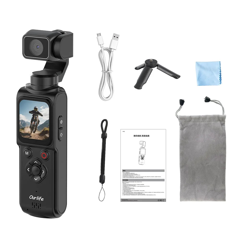 Ourlife 4K Action Camera 330° Face Tracking Gimbal Stabiliser Standard Combo ✅ ⭐️⭐️⭐️⭐️⭐️