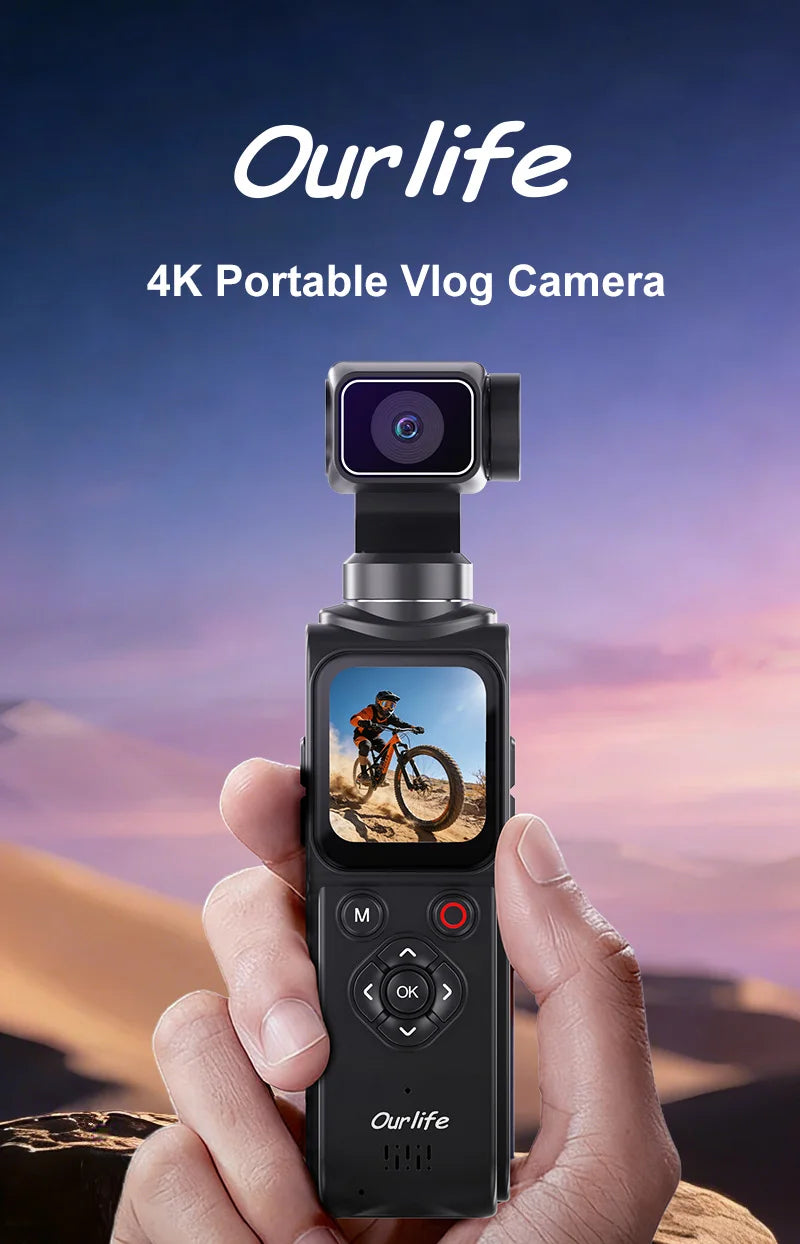 Ourlife 4K Action Camera 330° Face Tracking Gimbal Stabiliser Standard Combo ✅ ⭐️⭐️⭐️⭐️⭐️
