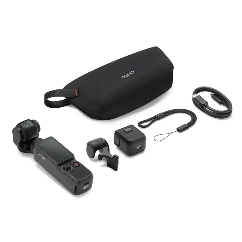 DJI Osmo Pocket 4 1" CMOS & 4K/240fps 3-Axis Stabilization & Rotatable 107GB Built-In Storage & 800MB/s Transfer Creator Combo ✅