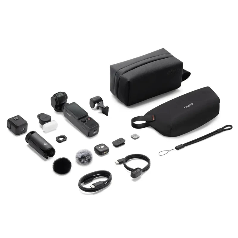 DJI Osmo Pocket 4 1" CMOS & 4K/240fps 3-Axis Stabilization & Rotatable 107GB Built-In Storage & 800MB/s Transfer Creator Combo ✅